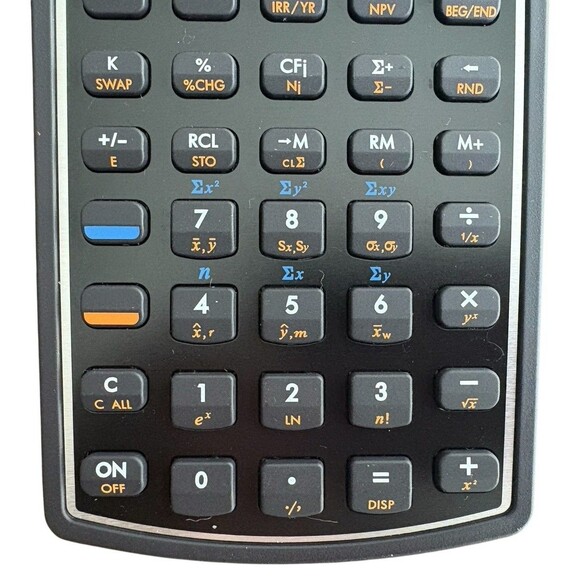 HP 10bII Financial Calculator Black Tested and Works Great New Batteries - Picture 3 of 7